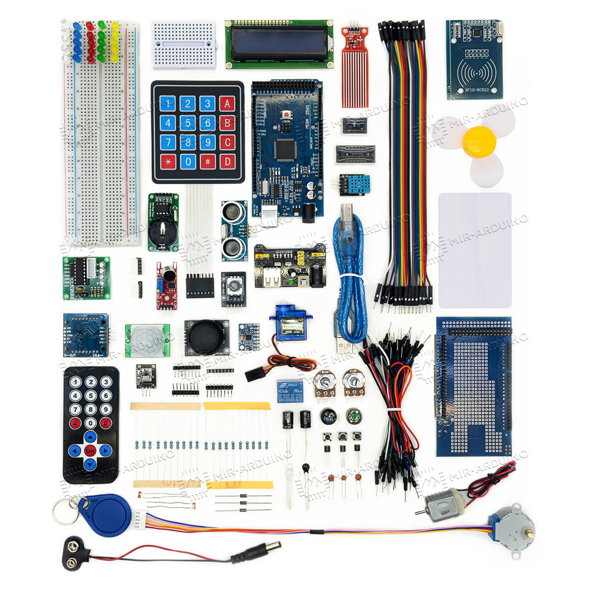 Купить набор для моделирования Ардуино (Arduino MEGA 2560) Mega Kit в  Таганроге, цена 4990 рублей в Mir-arduino.ru